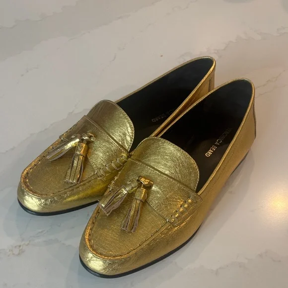 Veronica Beard Gold Tassel Loafer NEW Size 7 NWT - Picture 14 of 15